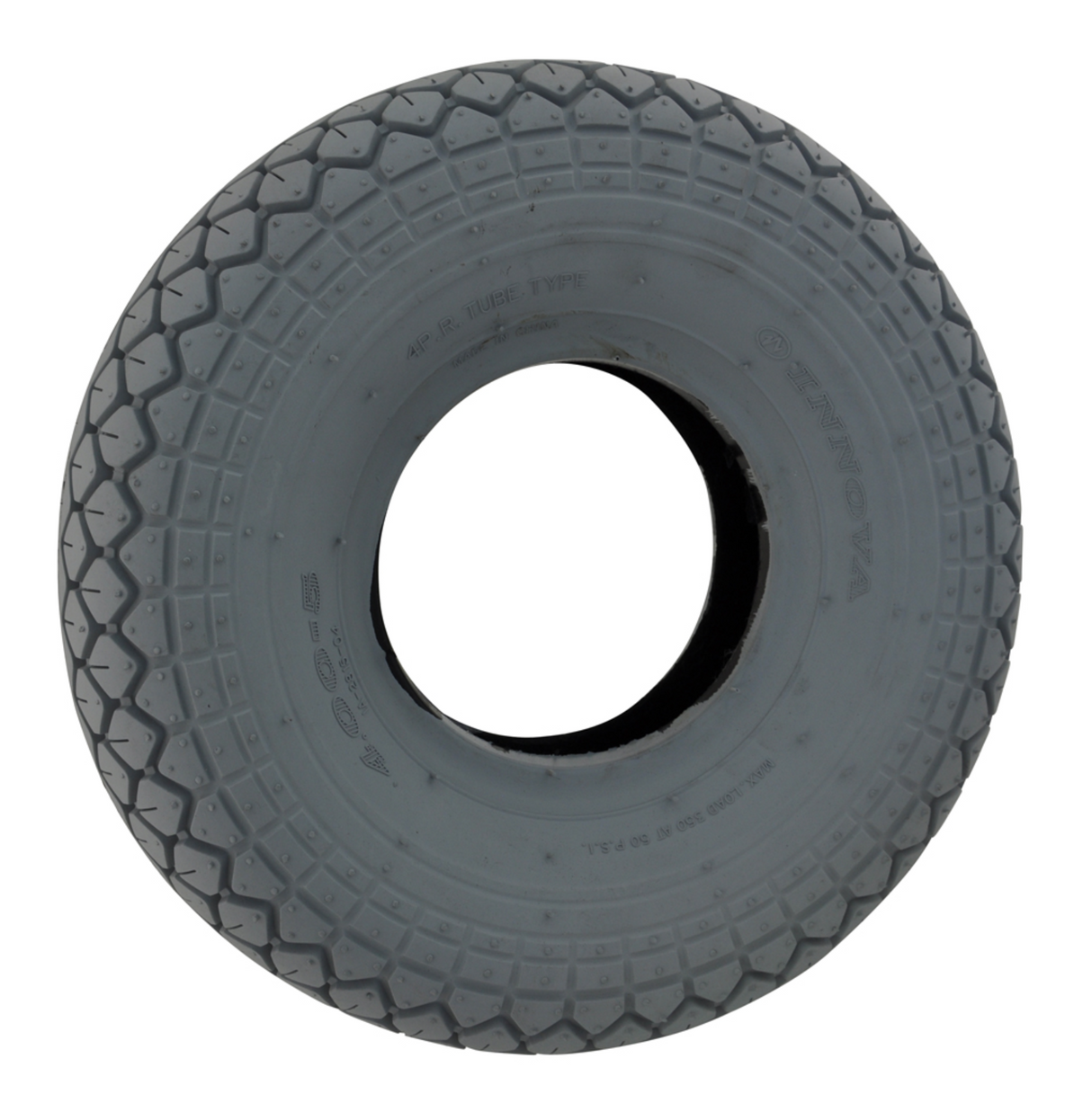 Premium 400-5 Pneumatic Mobility Scooter Tyres: High-Traction Grey & Black Options