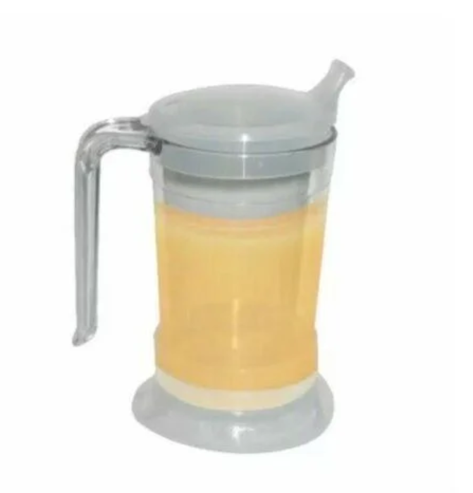 Adult Feeding Cup with Two Attachable Lids