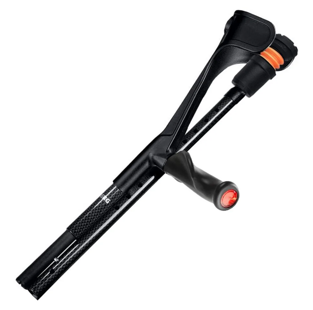 Flexyfoot Open Cuff Carbon Fibre Crutch - Folding With Comfort Grip Handles