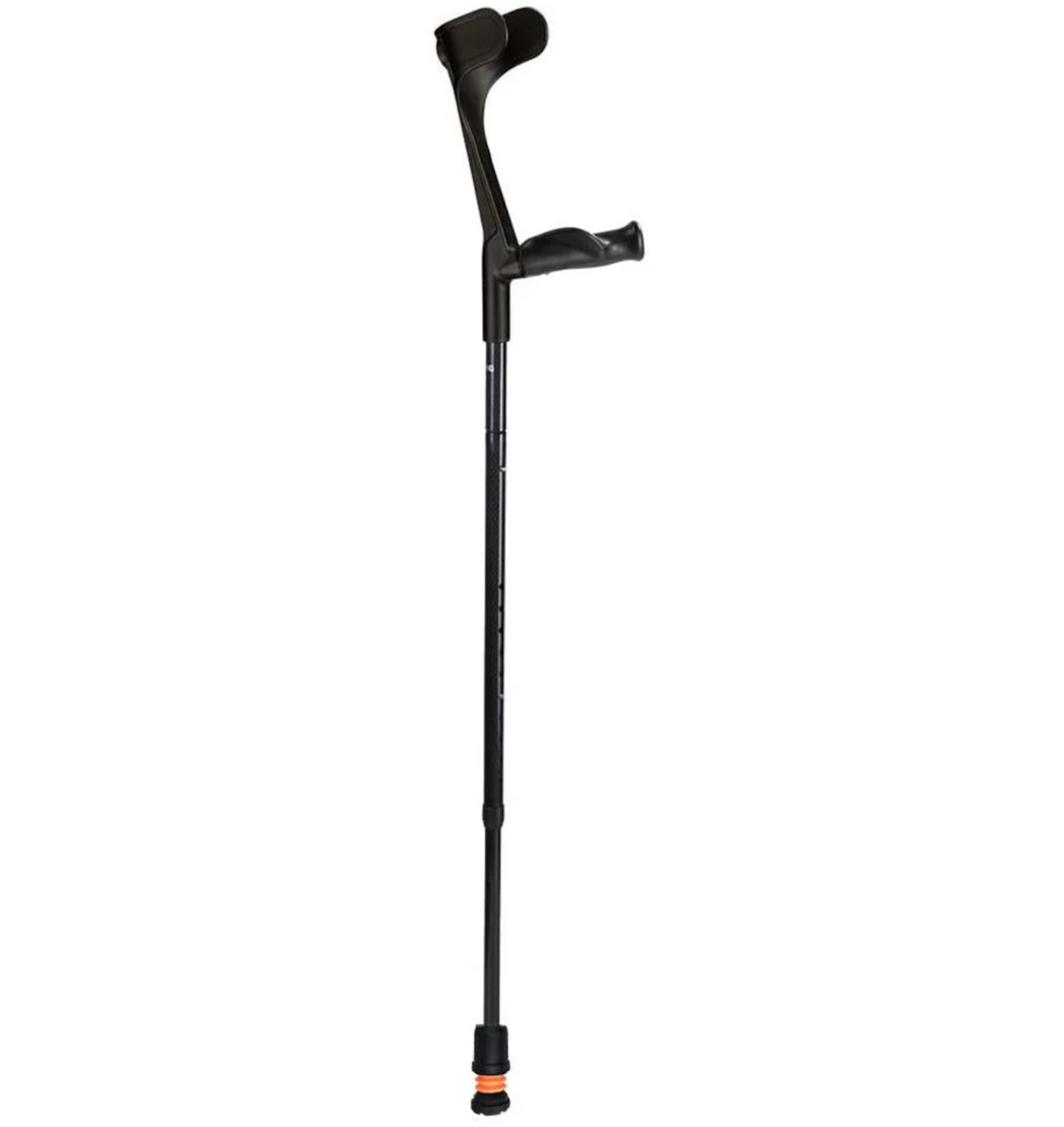 Flexyfoot Open Cuff Carbon Fibre Crutch - Folding With Comfort Grip Handles