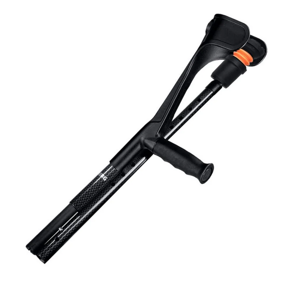 Flexyfoot Open Cuff Carbon Fibre Crutch, Folding With Soft Grip Handle