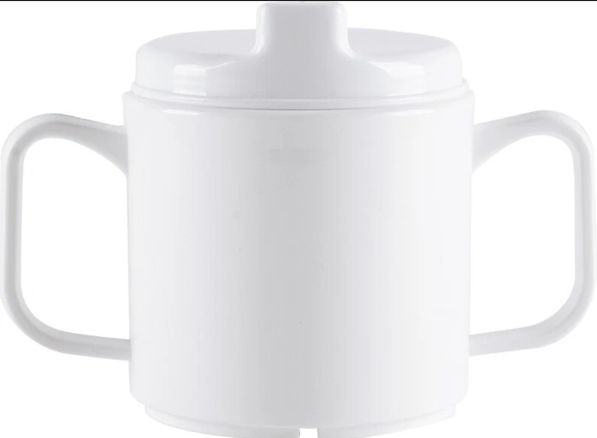2 Handled Adult Feeding Cup - Two Handled Mug With Or Without Lid