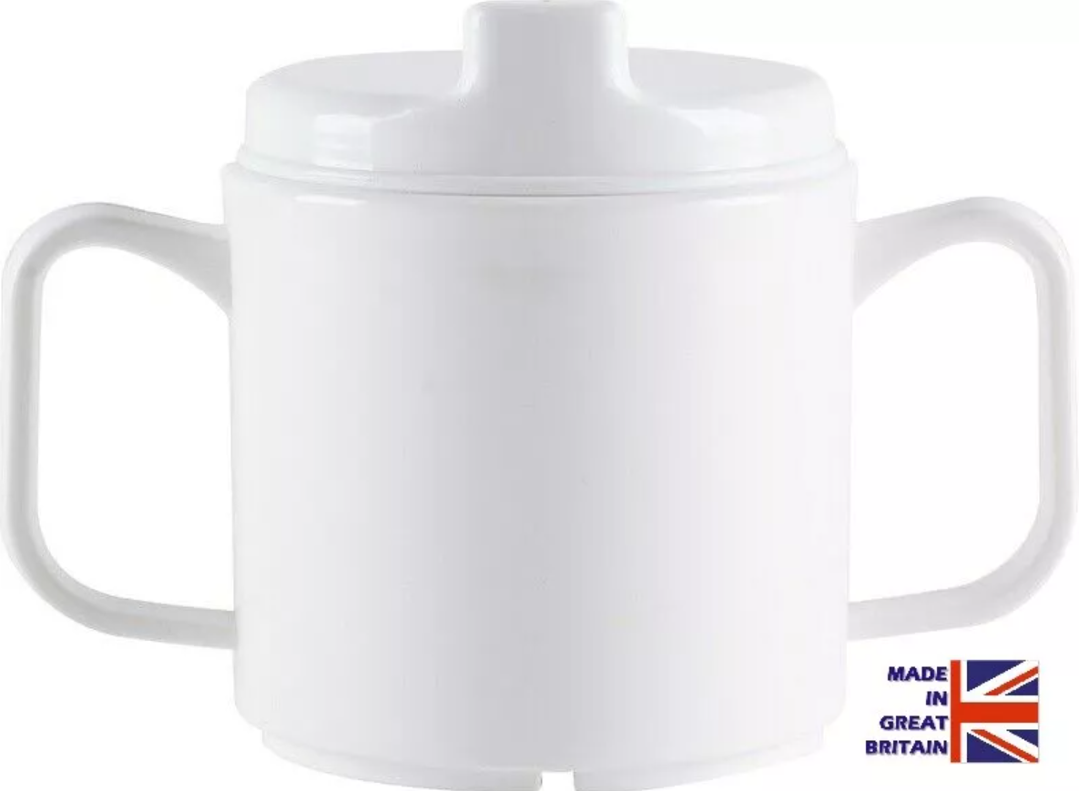 2 Handled Adult Feeding Cup - Two Handled Mug With Or Without Lid