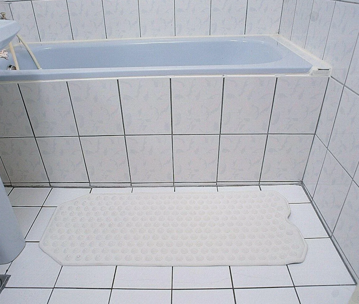 Extra Long Bath Mat: Natural Rubber Anti-Slip Protection for Full Bath Safety