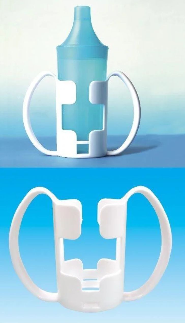 Two Handled Cup Holder: Adaptive Aid for Steady Drinking and Spill Prevention
