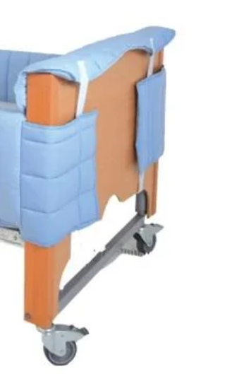 Washable Padded Cot Side Bumpers | Fire Retardant, Anti-Entrapment Rail Pads (71°C Wash)