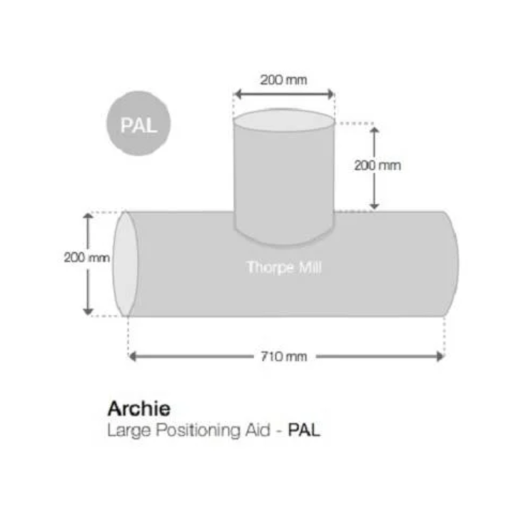 T-Roll Leg Positioner | Hip Abduction, Posture Control, Wipe-Clean (Multiple Sizes)
