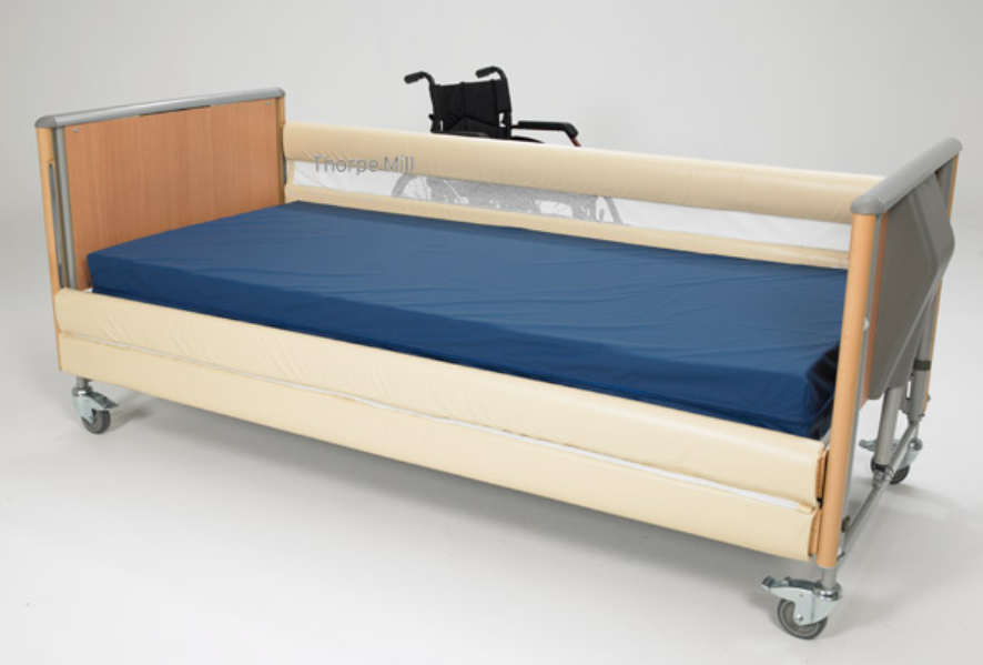 Wooden Rail Bed Bumpers | Concertina Net, Wipe-Clean/Washable, Anti-Entrapment (180cm-220cm)