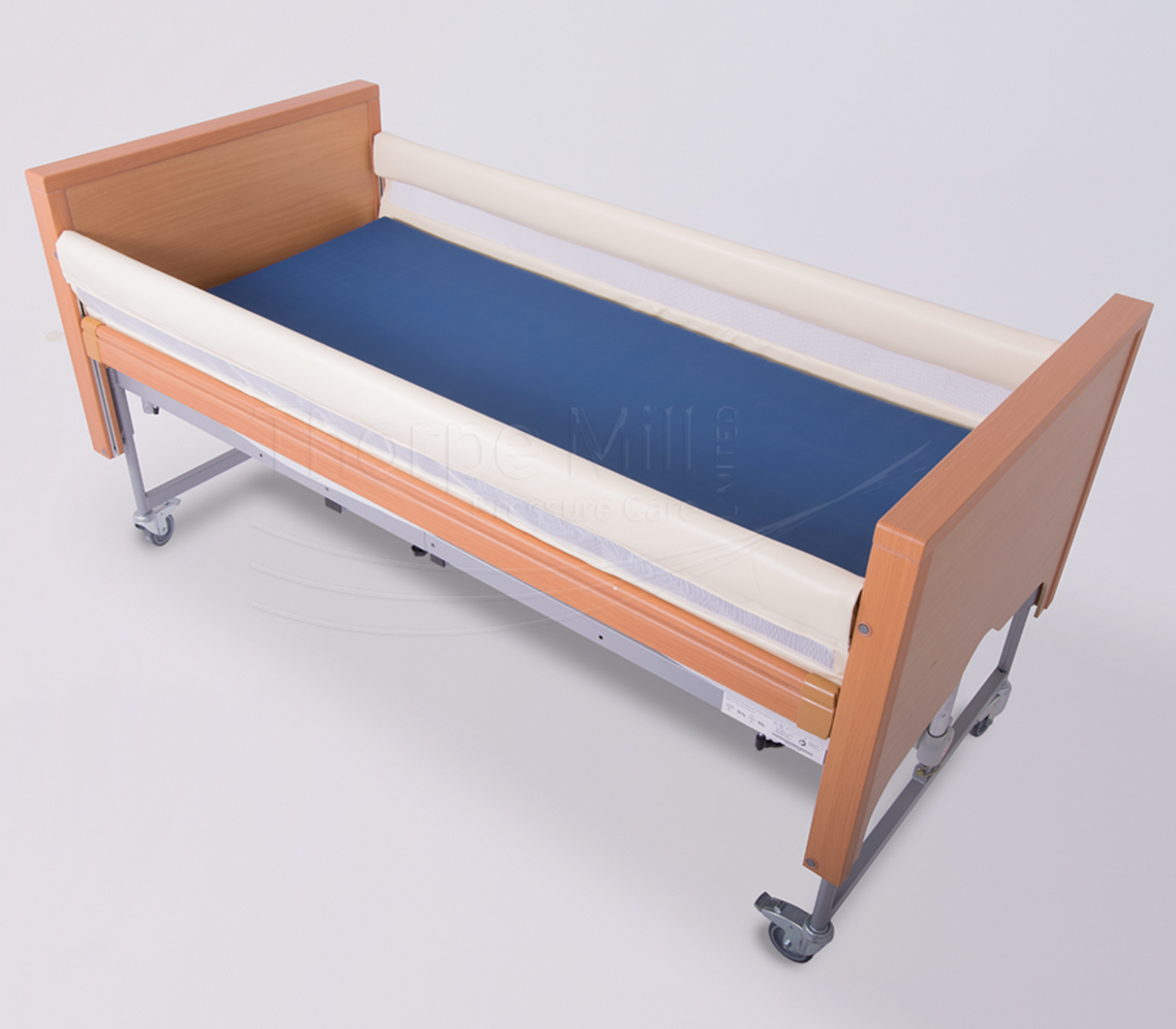 Split Base Bed Bumpers with Net Windows | Wipe-Clean, Independent Rail Coverage (180cm-220cm)