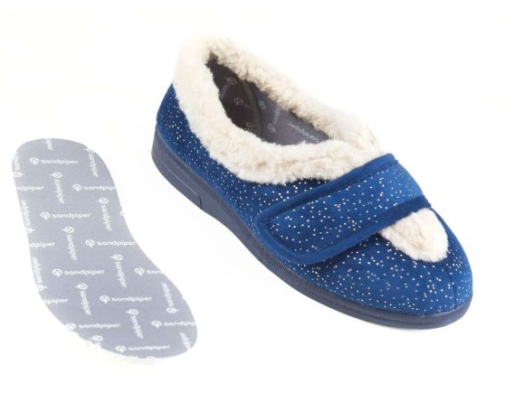 Selina Ladies Extra-Wide Slipper Low Cut for High Instep (Extra Wide Fit 4E-6E)