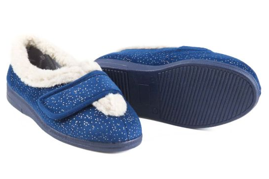 Selina Ladies Extra-Wide Slipper Low Cut for High Instep (Extra Wide Fit 4E-6E)
