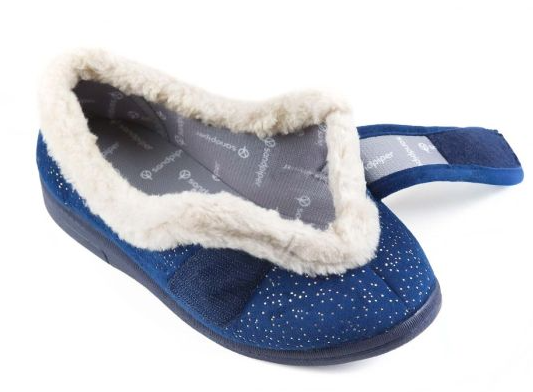 Selina Ladies Extra-Wide Slipper Low Cut for High Instep (Extra Wide Fit 4E-6E)
