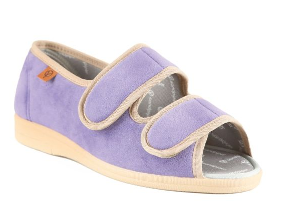 Doreen Ladies Ultra-Wide Open Toe Slipper Sandal Ultra Wide Fit (6E)