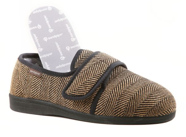 Steve Men’s Extra-Wide Slipper with Classic Style Extra Wide Fit (4E-6E)