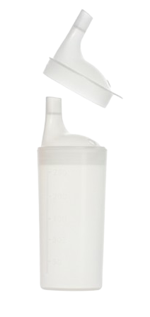 Plastic Feeding Cup With 2 Lids