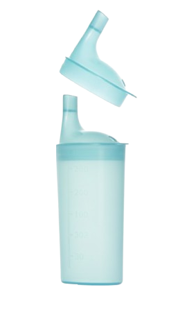 Plastic Feeding Cup With 2 Lids