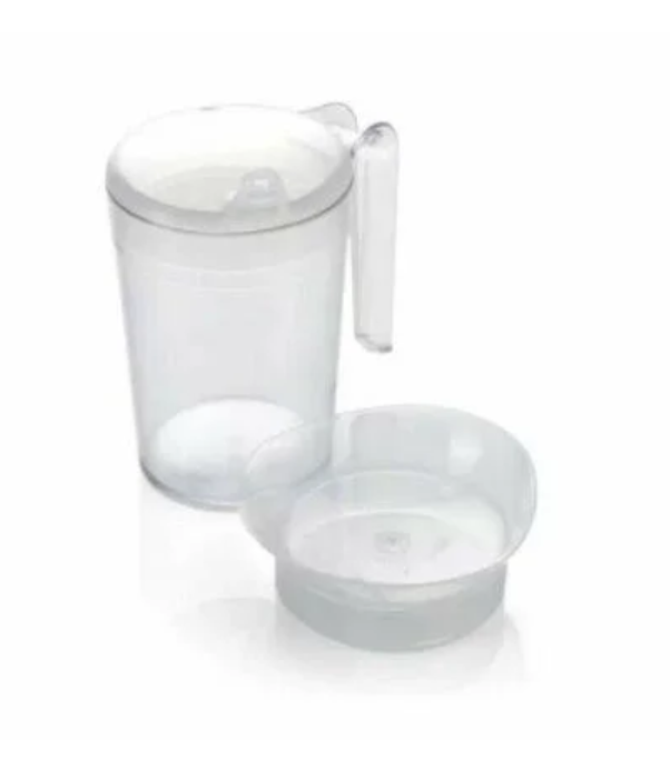 Adult Feeding Cup with Two Attachable Lids