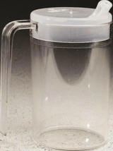 Adult Feeding Cup with Two Attachable Lids