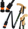 Flexyfoot Folding Walking Stick With Cork Handle