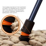 Flexyfoot Telescopic Walking Stick With Derby Handle