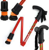 Flexyfoot Folding Walking Stick With Derby Handle