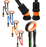 Flexyfoot Premium Folding Walking Stick With Oval Handle