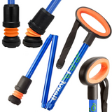 Flexyfoot Premium Folding Walking Stick With Oval Handle