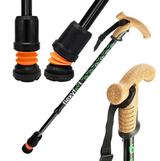 Flexyfoot Telescopic Walking Stick With Cork Handle