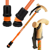 Flexyfoot Telescopic Walking Stick With Cork Handle