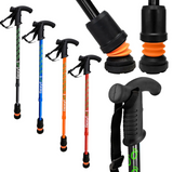 Flexyfoot Telescopic Walking Stick With Derby Handle