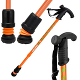 Flexyfoot Telescopic Walking Stick With Derby Handle