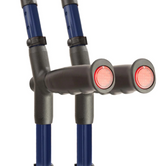 Flexyfoot Soft Grip Double Adjustable Crutches - Closed Cuff