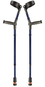 Flexyfoot Soft Grip Double Adjustable Crutches - Closed Cuff