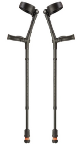 Flexyfoot Comfort Grip Double Adjustable Crutches - Closed Cuff