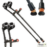Flexyfoot Comfort Grip Double Adjustable Crutches - Closed Cuff