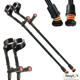 Flexyfoot Comfort Grip Double Adjustable Crutches - Closed Cuff
