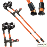Flexyfoot Comfort Grip Double Adjustable Crutches - Closed Cuff
