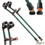 Flexyfoot Comfort Grip Double Adjustable Crutches - Closed Cuff