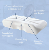Putnam Memory Foam Pillow: Ergonomic Support for Back and Side Sleepers