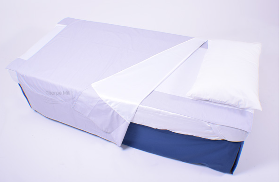Base Sheet & Draw Sheet Set | 2-Way/4-Way Low Friction for Alternating Pressure Mattresses
