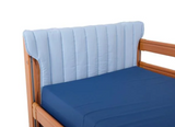 Washable Padded Cot Side Bumpers | Fire Retardant, Anti-Entrapment Rail Pads (71°C Wash)