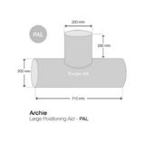 T-Roll Leg Positioner | Hip Abduction, Posture Control, Wipe-Clean (Multiple Sizes)