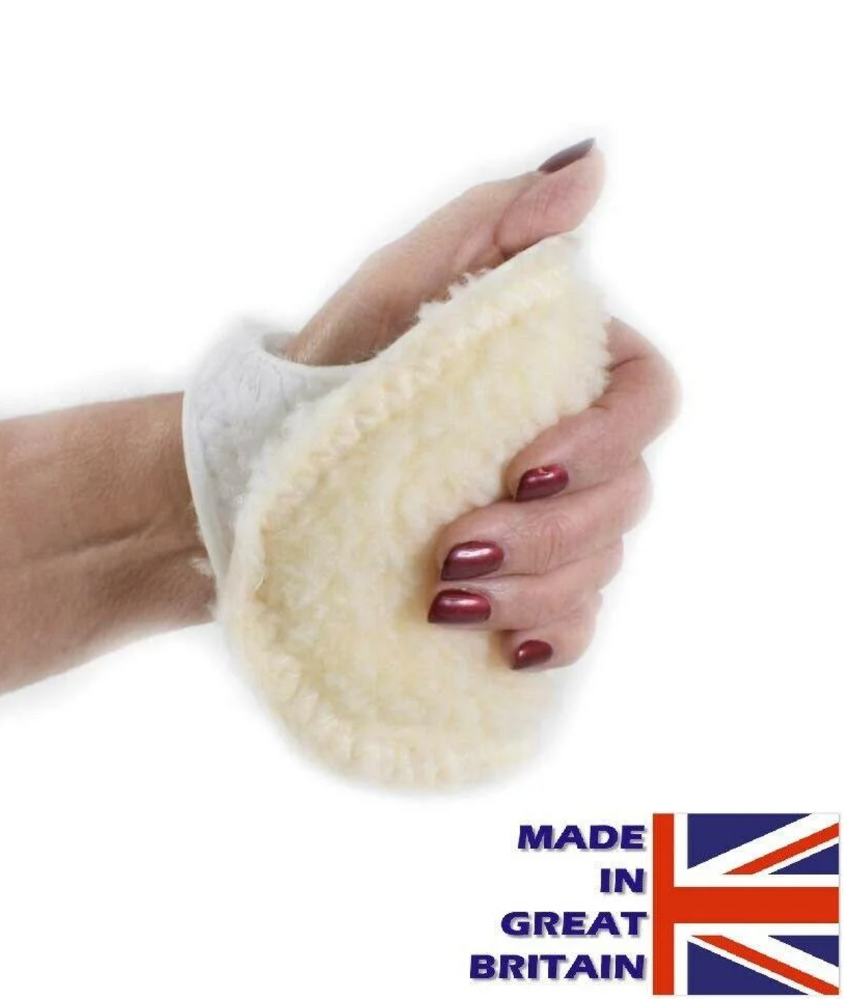 Wool Fleece Palm Protectors | Hand Contraction & Dupuytren's Contracture Aid (Left/Right)