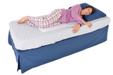 Low Friction Fitted Sheet (Satin Panel) | Anti-Slip Sides, Single & Double Bed Positioning Aid