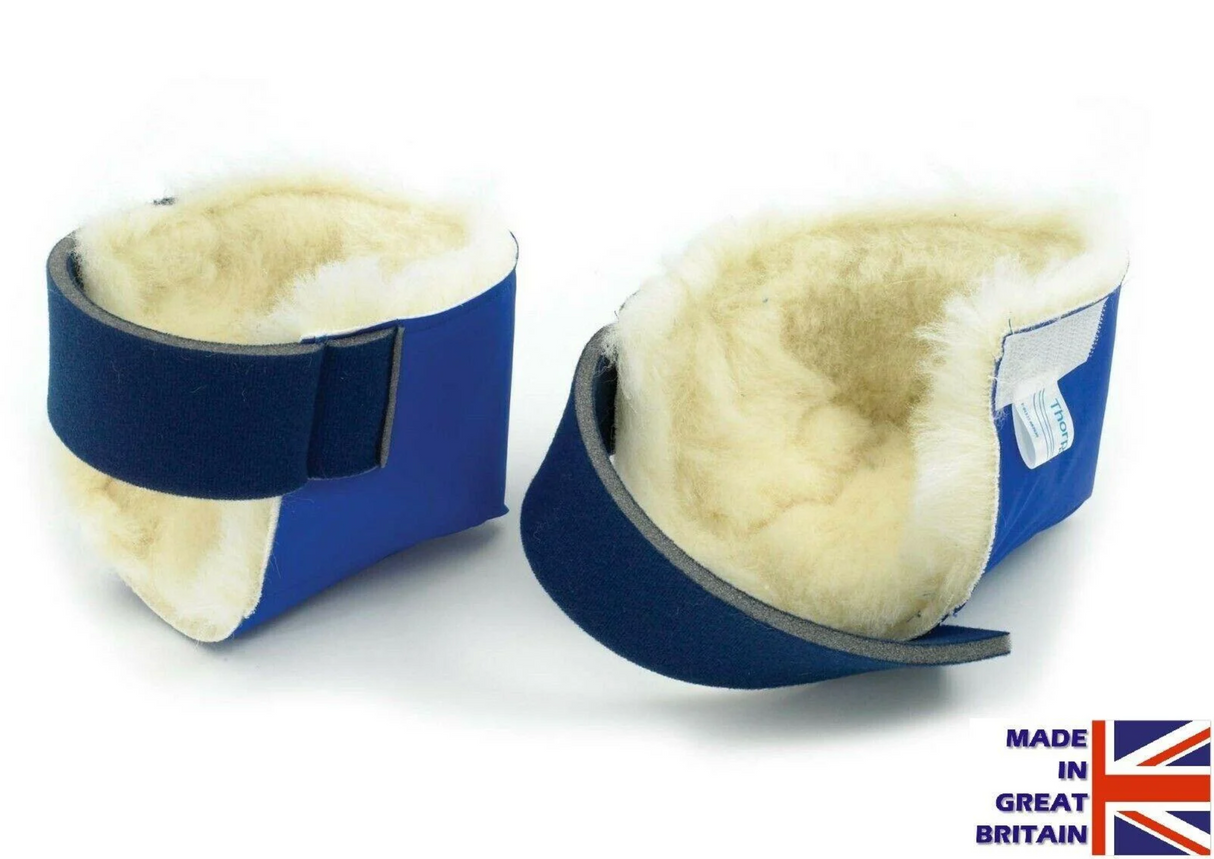 Low-Friction Heel Protectors | Slippy Outer, 100% Wool Interior, Combats Pressure Sores (Pair)