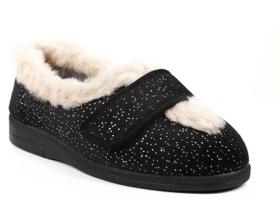 Selina Ladies Extra-Wide Slipper Low Cut for High Instep (Extra Wide Fit 4E-6E)