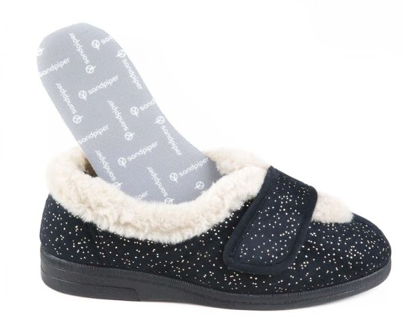 Selina Ladies Extra-Wide Slipper Low Cut for High Instep (Extra Wide Fit 4E-6E)