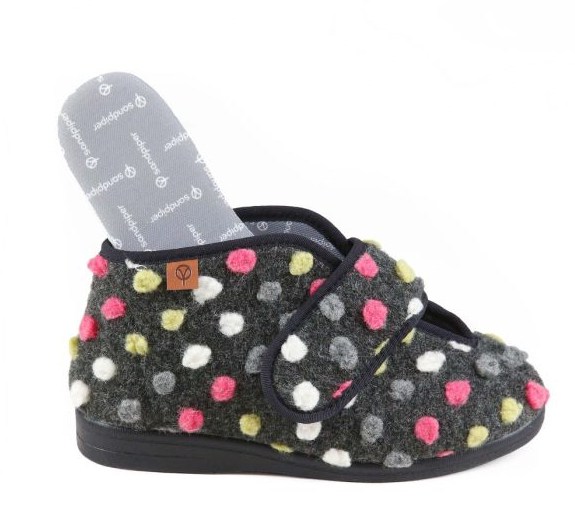 Vera Ladies Extra-Wide Bootie Slipper (Extra Wide Fit 4E-6E)