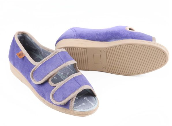 Doreen Ladies Ultra-Wide Open Toe Slipper Sandal Ultra Wide Fit (6E)