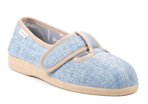 Tracy Ladies Extra-Wide Canvas House Shoe Extra Wide (4E-6E)